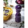 Moulin à poivre manuel u'Select en bois laqué, aubergine, 18 cm - Visuel 3